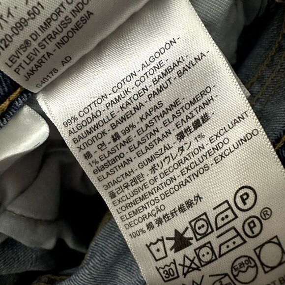 Levi’s 505 Regular Cut Off Shorts Women’s 32/8 Frayed Raw Hem Stretch Western - Picture 4 of 5